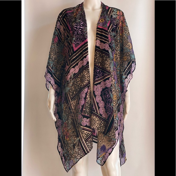NWOT Anthropologie Multicolored Open Cardigan - Picture 4 of 6